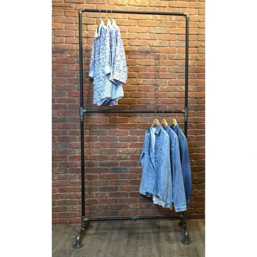 KQA58003- Kệ quần áo đơn 2 tầng ống nước